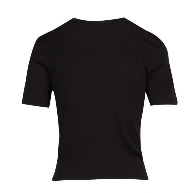 Womens Black Harieyy Twist Detail S/s T Shirt