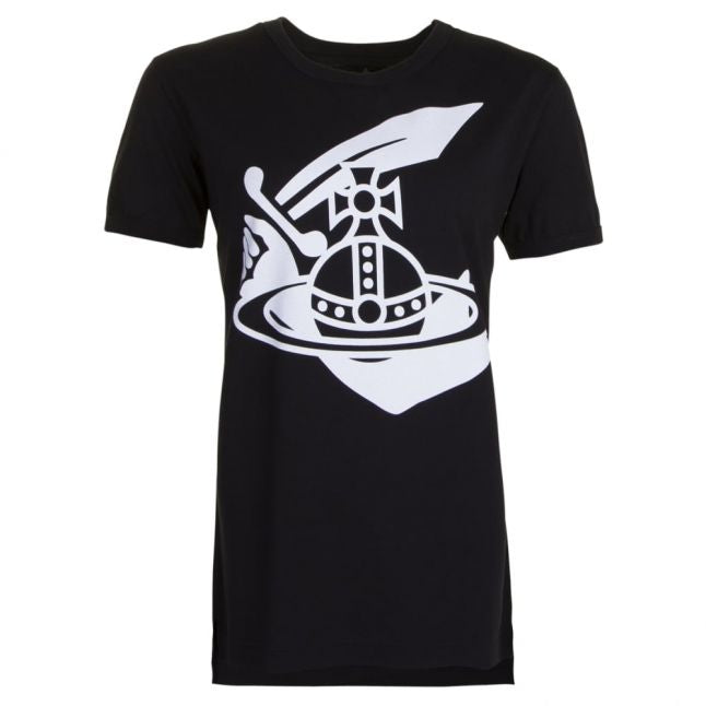 Womens Black Classic Orb S/s T Shirt