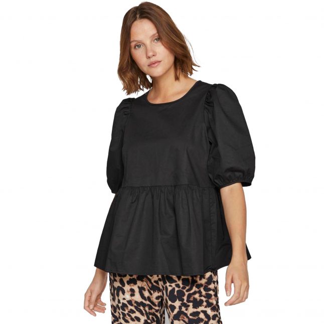 Womens	Black Vidonna 2/4 Sleeve Top