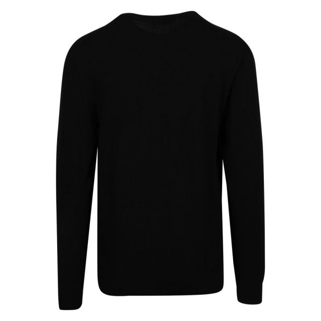 Mens Black San Claudio 1 Crew Neck Knitted Jumper