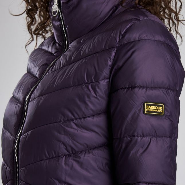 Womens Tempest Purple Dual Quilted Jacket