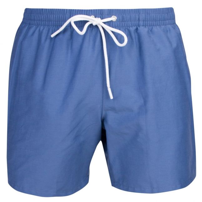 Mens Blue Branded Swim Shorts