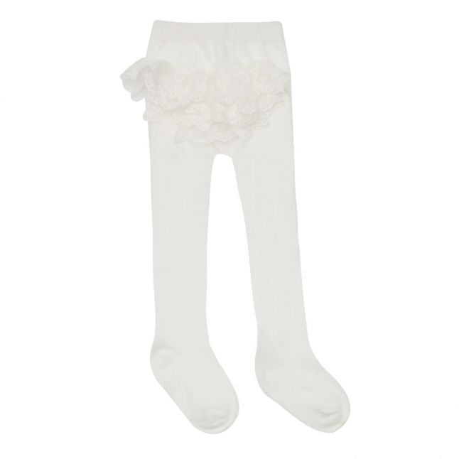 Infant Natural Flounces Tights