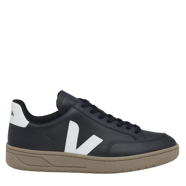 Mens Black/White/Dune V-12 Trainers