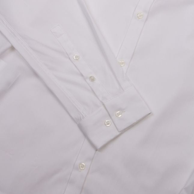 Mens White Ero3-W Extra Slim Fit L/s Shirt