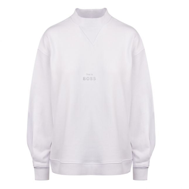 Casual Womens White Tacrush Logo Sweat Top