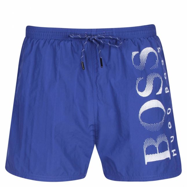 Mens Medium Blue Octopus Side Logo Swim Shorts