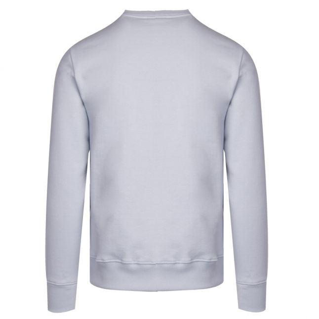 Mens Pale Blue Zebra Crew Neck Regular Fit Sweat Top