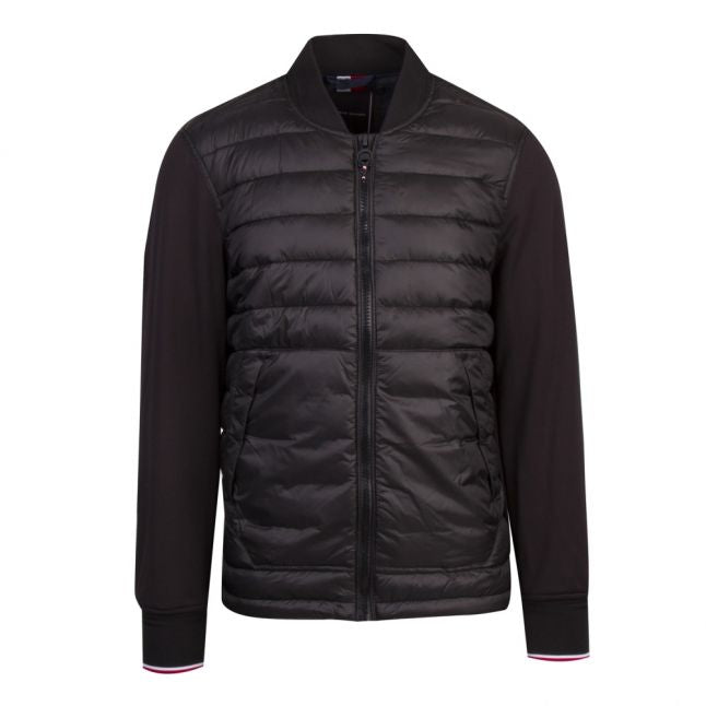 Mens Black Mix Media Jacket