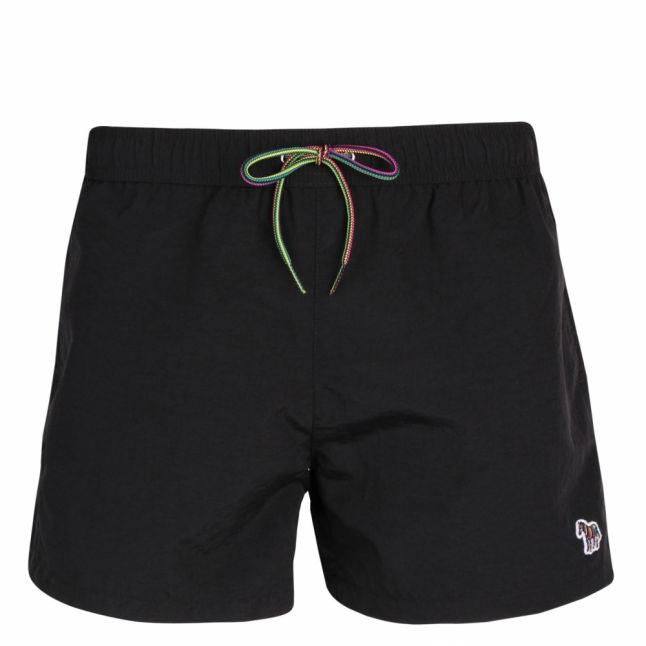 Mens Black Classic Zebra Swim Shorts