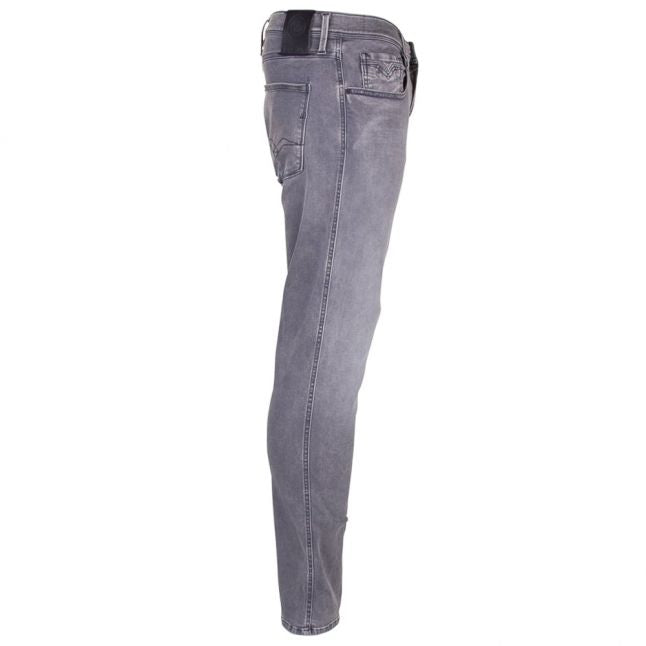 Mens Grey Wash Anbass Slim Fit Jeans