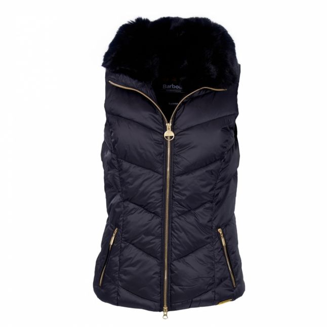 Womens Black Nurburg Quilted Gilet