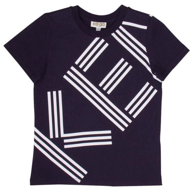 Boys Ultra Navy Logo 9 S/s T Shirt