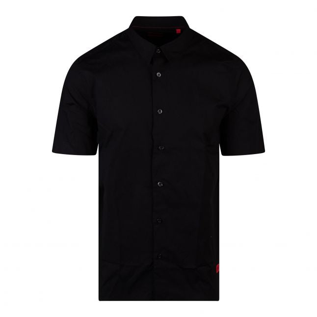 Mens Black Ebor S/s Shirt