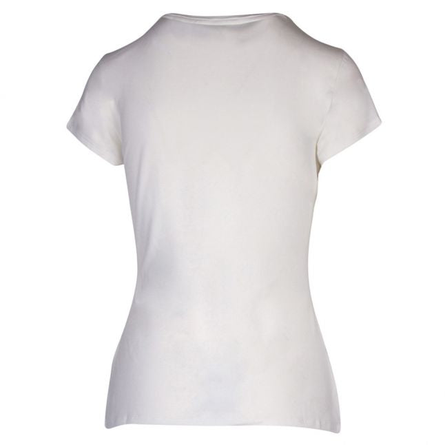 Womens White Bobiiee Elegant Fitted S/s T Shirt