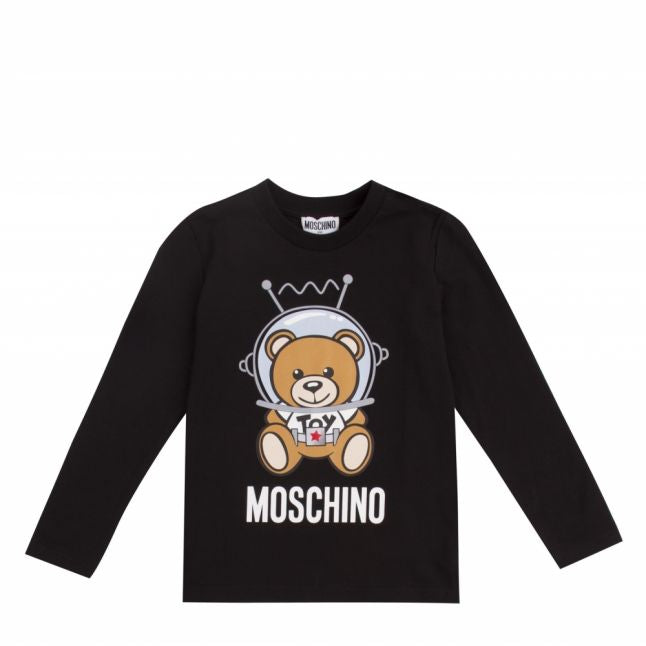 Boys Black Space Toy L/s T Shirt