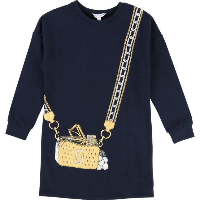 Girls Navy Crossbody Bag Dress