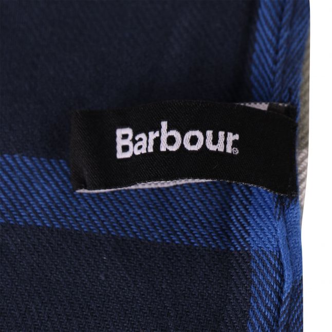 Mens Barbour Kielder Blue Walshaw Scarf