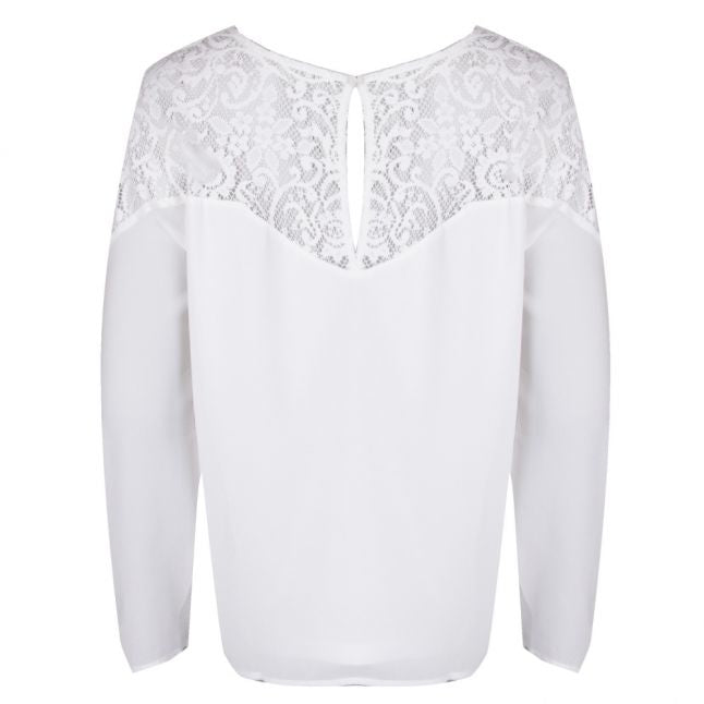 Womens Snow White Vibekida Lace Detail Blouse