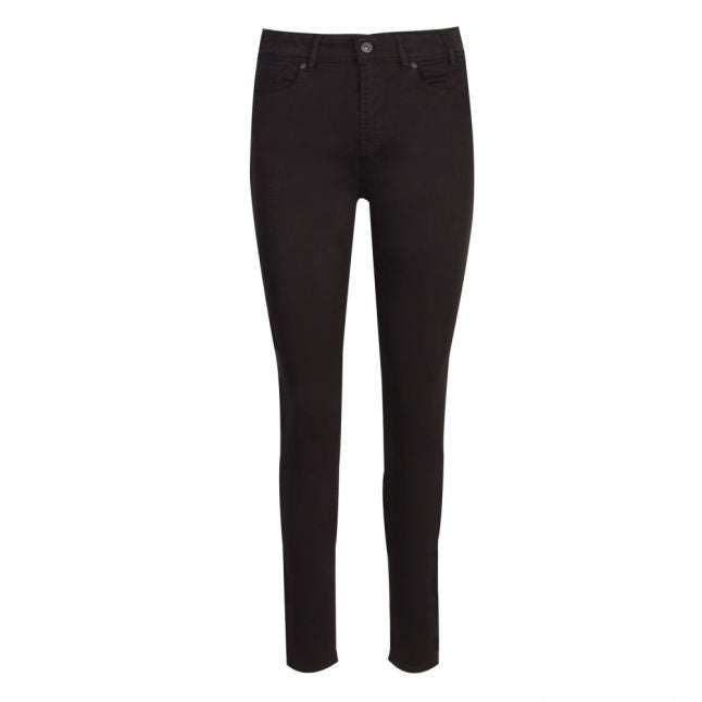 Womens Black Cotton Skinny Fit Jeans