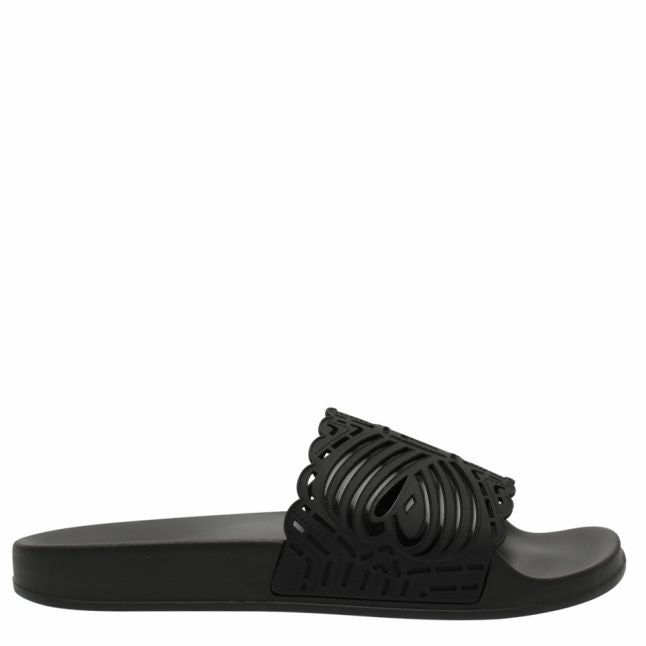 Womens Black Issley Bow Slides