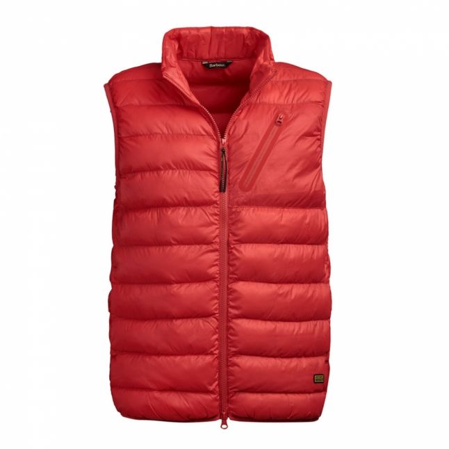 Mens Race Red Brake Padded Gilet