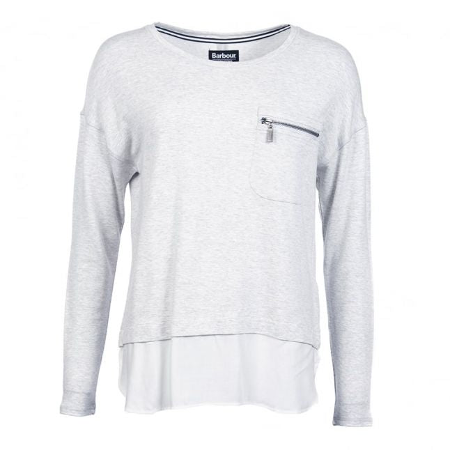 Womens Pale Grey Marl Heyford Sweat Top