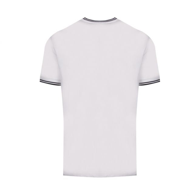 Mens White Twin Tipped S/s T Shirt