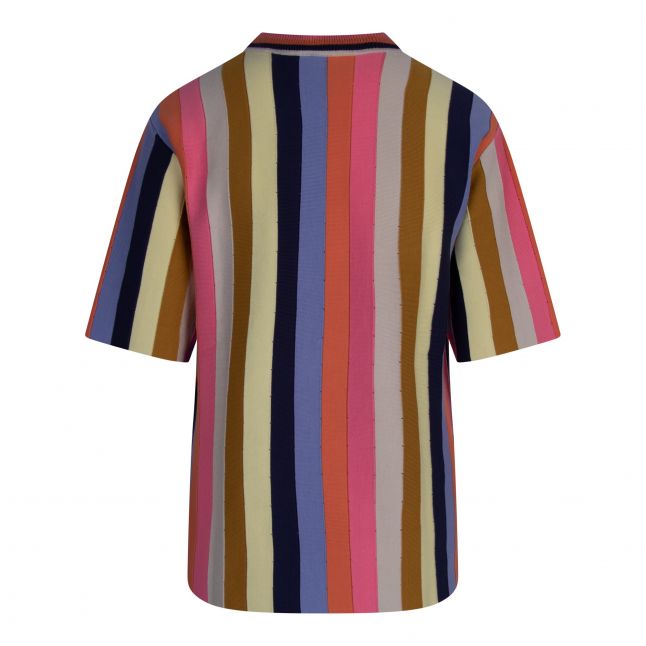 Womens Multi Colour Knitted Stripe Top