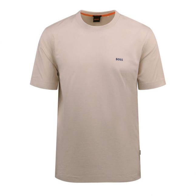 Mens BOSS Open White Teethrill S/s T-Shirt