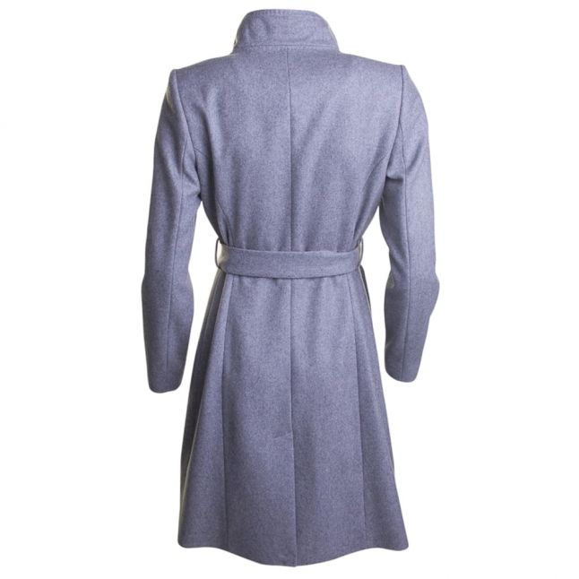 Womens Light Grey Khera Long Wrap Coat