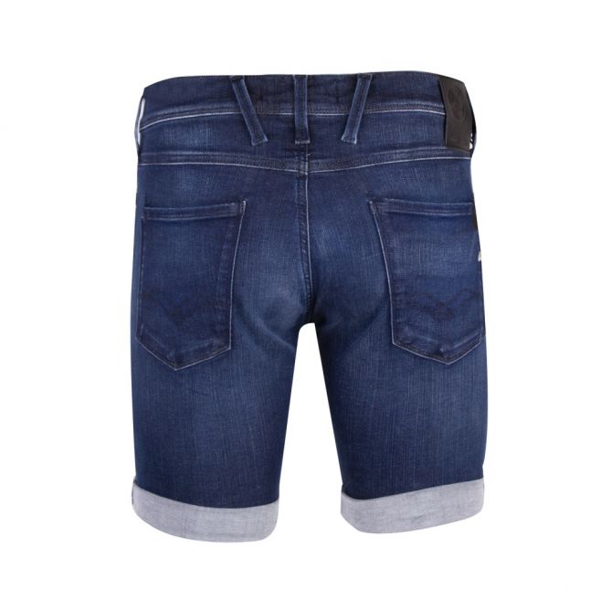 Mens Dark Blue Hyperflex Denim Shorts