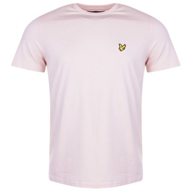 Mens Dusty Pink Crew Neck S/s T Shirt