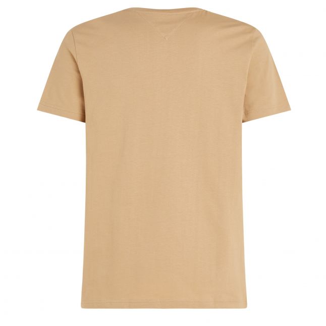 Mens Classic Khaki Tommy Logo S/s T Shirt