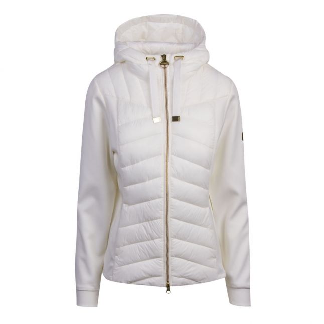 Womens White Spitfire Hooded Zip Through Sweat Jacket