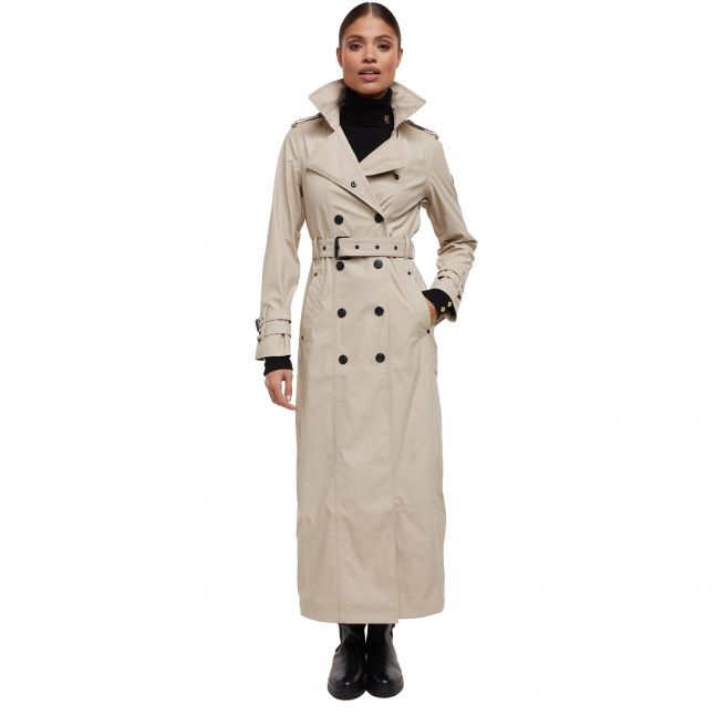 Womens	Stone Kendall Waterproof Trench Coat