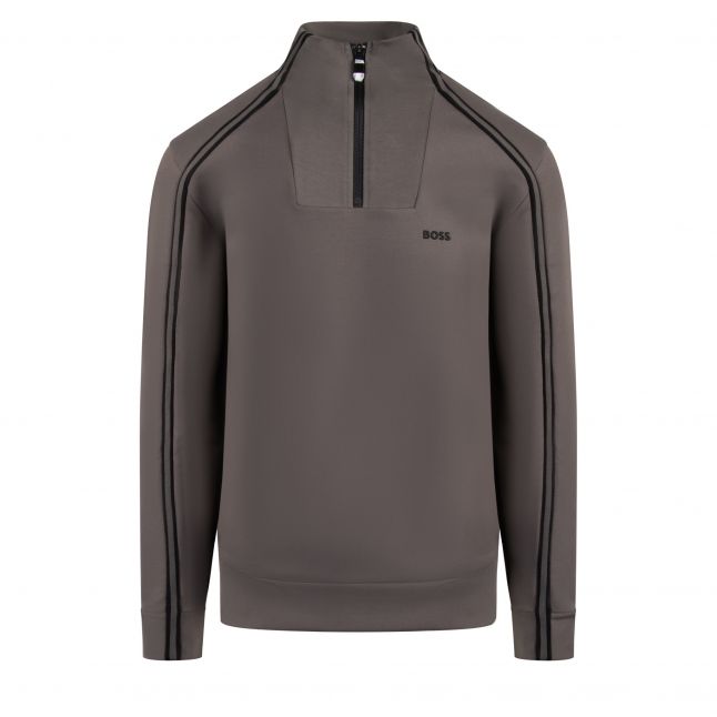 Mens Grey Sweat 1 1/2 Zip Sweat