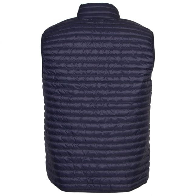 Mens Blue Padded Down Gilet