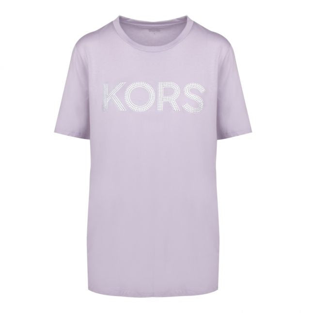 Womens Lavendar Mist Kors Stud S/s T Shirt