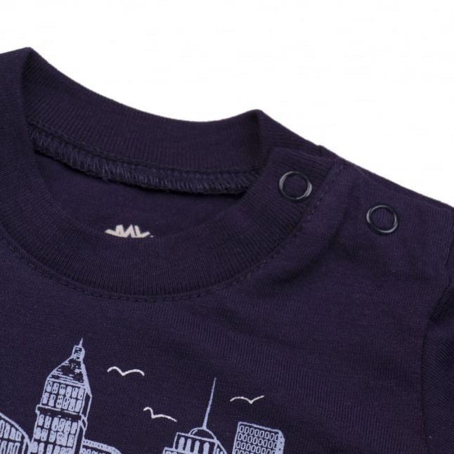 Baby Blue Indigo City Tree S/s T Shirt