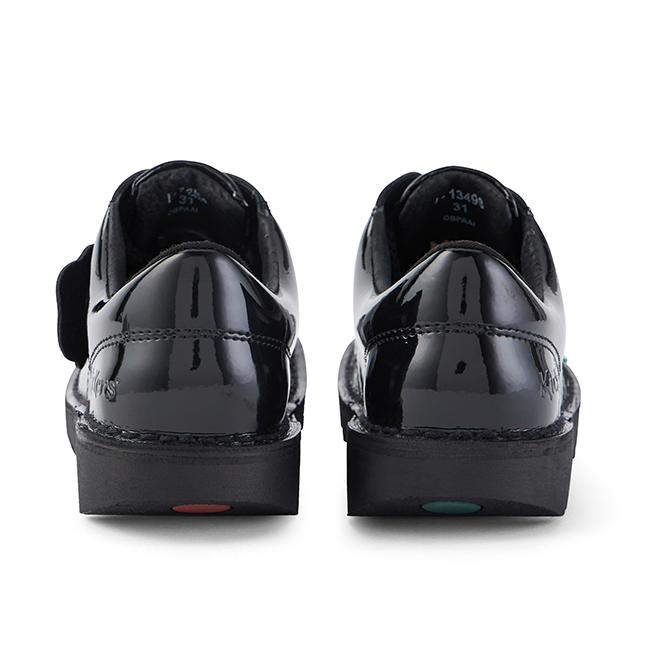 Junior Black Patent Kick Lo Shoes (12.5-2.5)