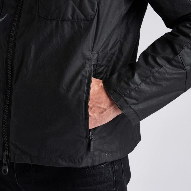 Mens Black Blyton Waxed Jacket