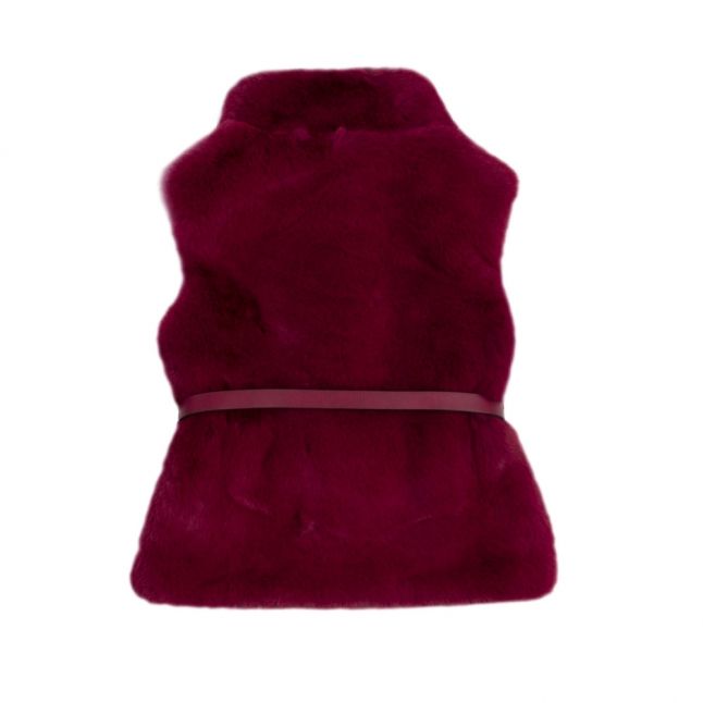 Girls Ruby Belted Faux Fur Gilet