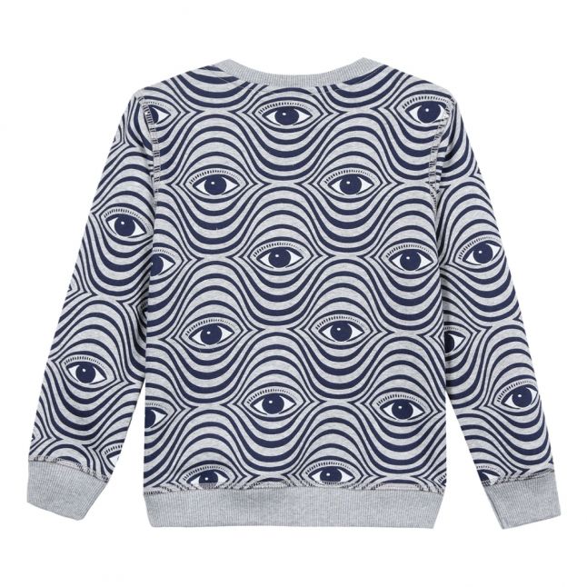 Junior Marl Grey Fergal Icon Eye Sweat Top