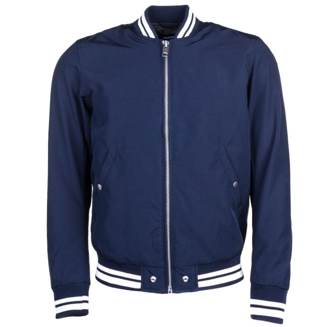 Mens Navy J-Radical Tipped Bomber Jacket