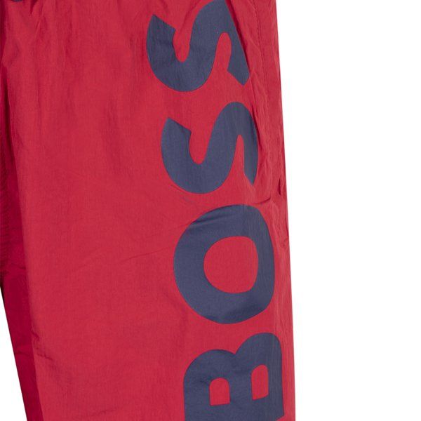 Mens Bright Red Octopus Swim Shorts