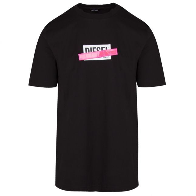 Mens Black T-Just-Die S/s T Shirt