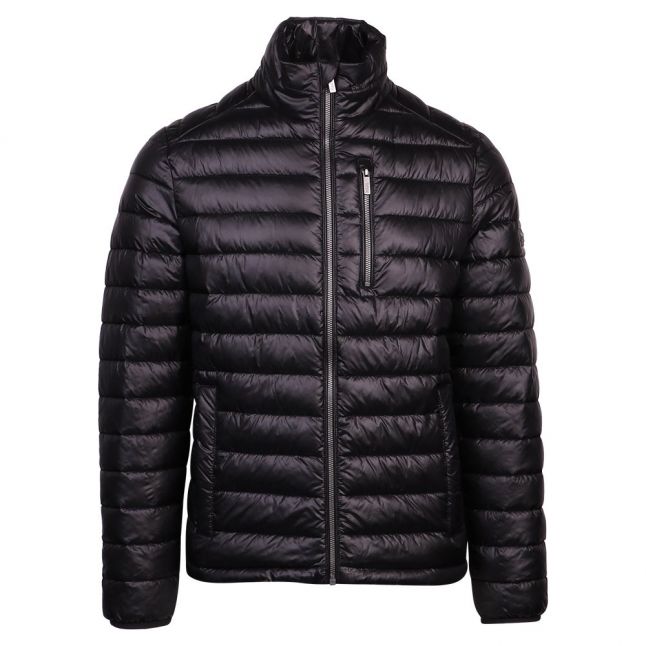 Mens Black Zip Detail Padded Jacket