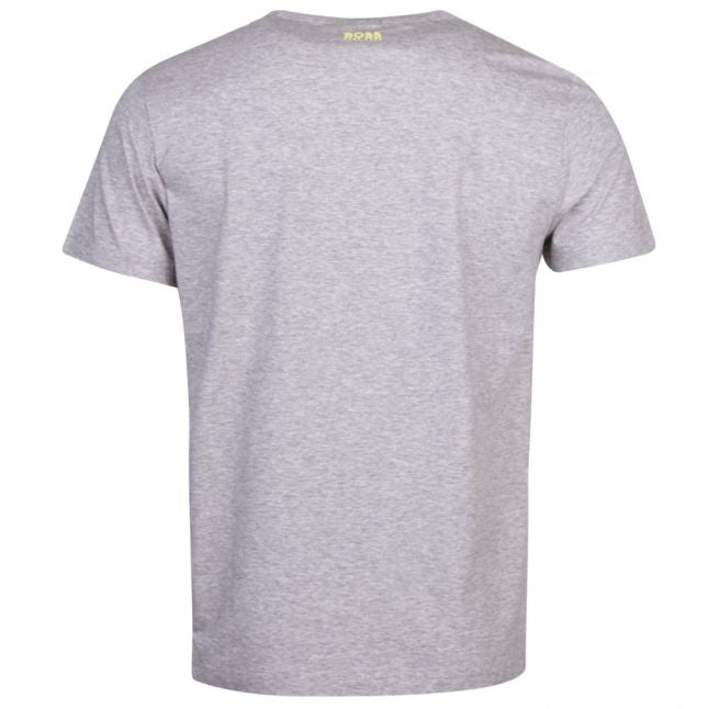 Athleisure Mens Light Grey Tee 6 Logo S/s T Shirt