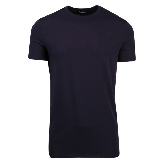 Mens Navy Square Arm Logo S/s T Shirt